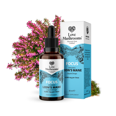 Lion’s Mane Liquid Drops (50ml) – 4000mg per Dose