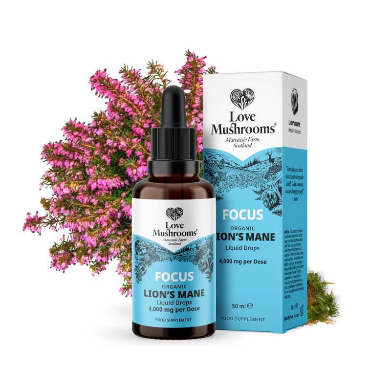 Lion’s Mane Liquid Drops (50ml) – 4000mg per Dose