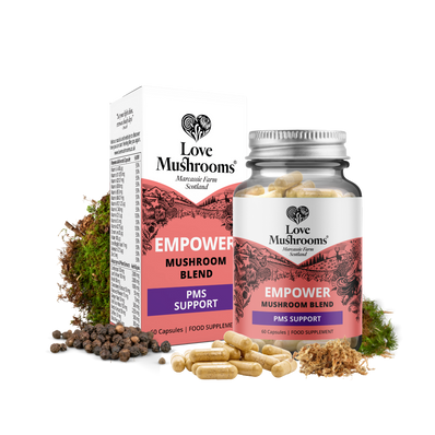 Empower – Mushroom Blend for PMS Support (60 Capsules)