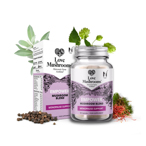 Empower – Mushroom Blend for Menopause Support (60 Capsules)