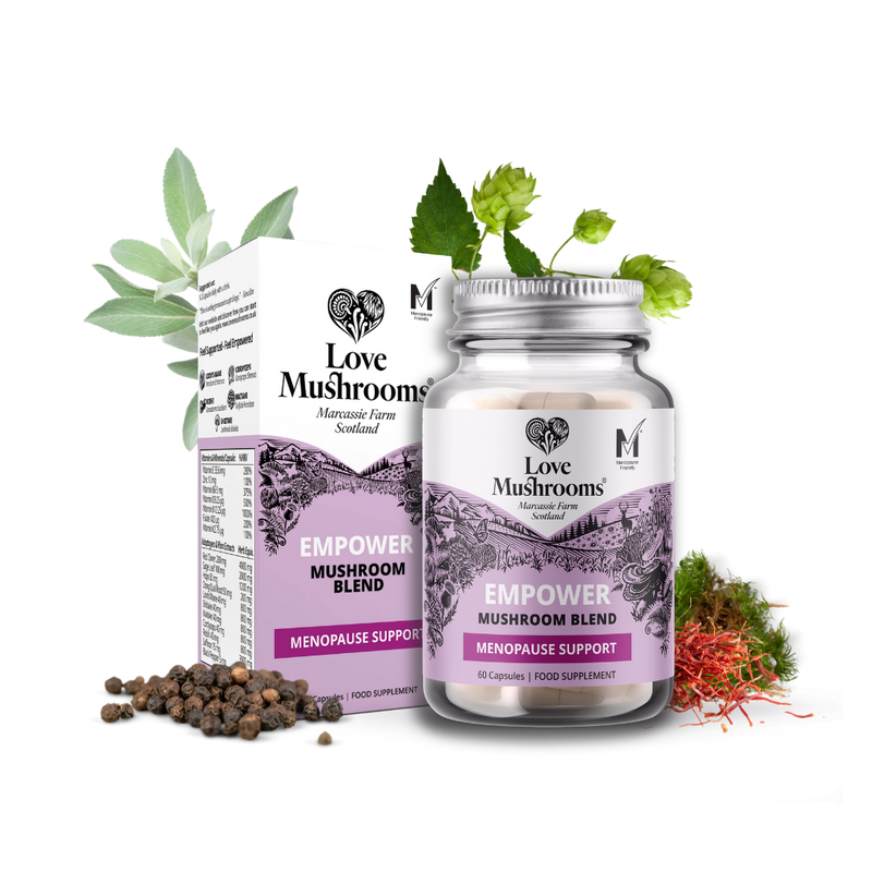 Empower – Mushroom Blend for Menopause Support (60 Capsules)