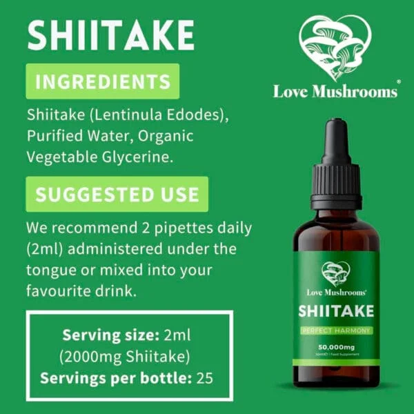 shiitake tincture extract dosage