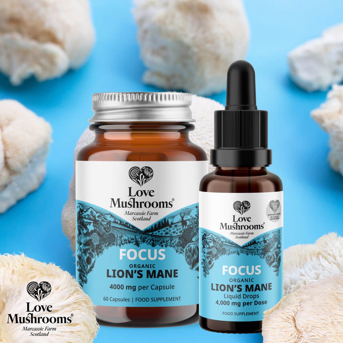 "Lion's Mane supplements for focus, clarity, and mental acuity"